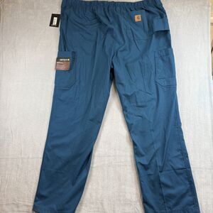 NWT Carhartt Scrub Pants Mens 3XLT Caribbean 8 Pocket Cargo Ripstop C54108T